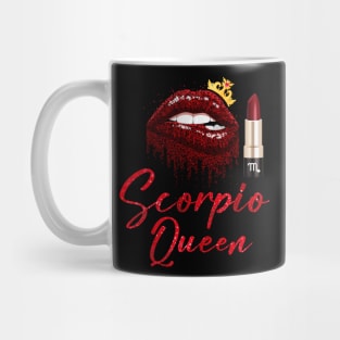 Scorpio Queen Red Lipstick Mug